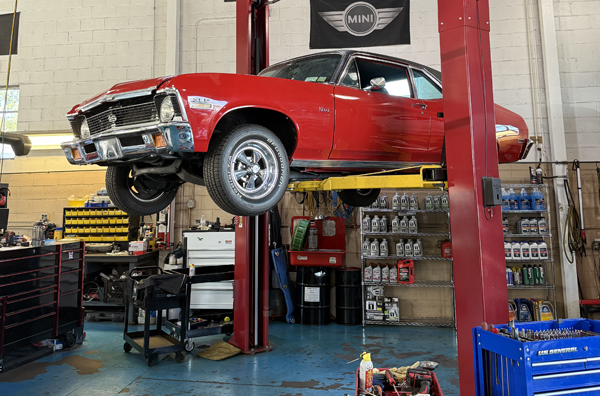 Vintage Vehicle inside our Garage | Bauer Automotive Service